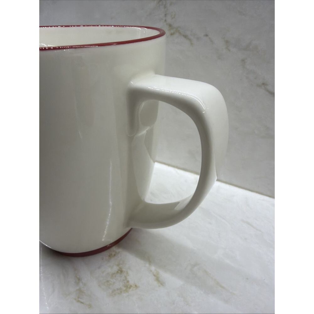 Starbucks Cup RED White Abbey Mug "Est 1971 Starbucks Coffee Co" 18 oz EUC - Picture 3 of 8